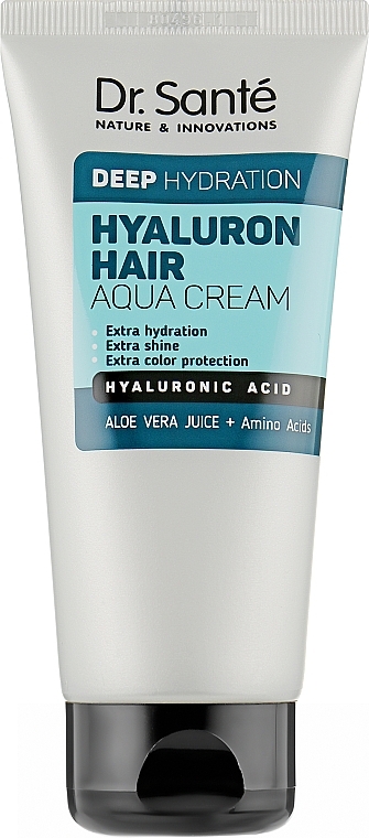 Deep Moisturizing Hair Cream - Dr. Sante Hyaluron Hair Deep Hydration Aqua Cream — photo N1