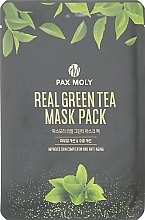 Fragrances, Perfumes, Cosmetics Sheet Mask with Green Tea Extract - Pax Moly Real Green Tea Mask Pack