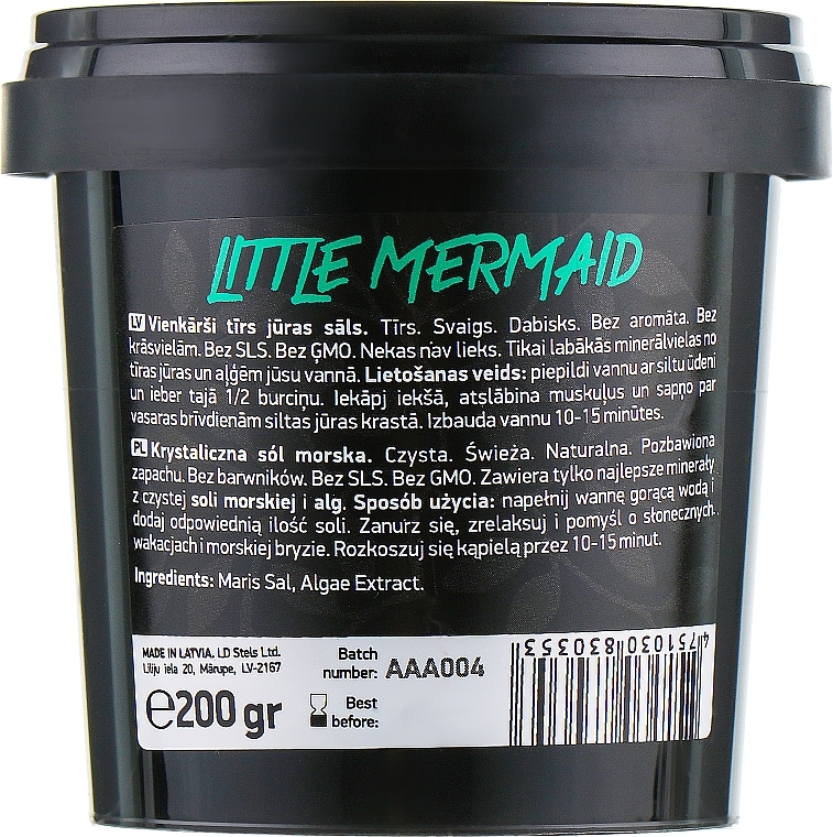 Little Mermaid Bath Salt - Beauty Jar Just Pure Sea Salt — photo N2