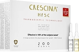 Fragrances, Perfumes, Cosmetics Anti-Hair Loss Ampoules for Women - Crescina HFSC Transdermic 200 Re-Growth Woman