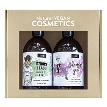 Fragrances, Perfumes, Cosmetics Set - LaQ Peony & Wild Boar Set (sh/gel/2x500ml)