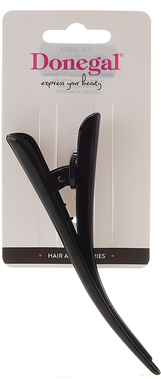 Hair Clip, 12.5 cm, 9808, black - Donegal — photo N1