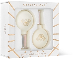 Glass Face, Neck & Decollete Massage Cups - Crystallove Glass Facial Cupping Set — photo N6