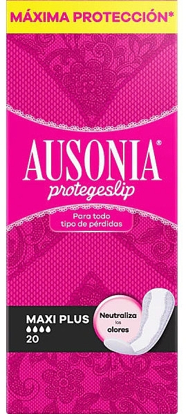 Daily Liners, 20pcs - Ausonia Protegeslip Maxi Plus — photo N2