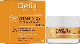 Anti-Wrinkle Night Face Cream with Vitamin D3 - Delia Vitamin D3 Precursor Night Cream — photo N2