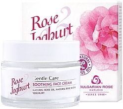 Fragrances, Perfumes, Cosmetics Soothing Face Cream - Bulgarian Rose Rose & Joghurt Soothing Face Cream