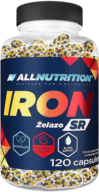 Iron Dietary Supplement, 120 Caps - Allnutrition Iron SR — photo N1