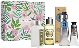 Fragrances, Perfumes, Cosmetics Set - L'Occitane (b/milk/70ml + sh/oil/75ml + h/cr/75ml + f/cr/10ml)