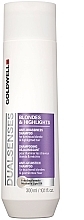 Shampoo for Bleached & Highlighted Hair - Goldwell Dualsenses Blondes & Highlights Anti-Brassiness Shampoo — photo N1