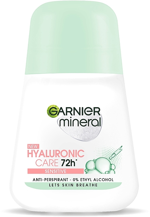 Roll-On Deodorant - Garnier Mineral Hyaluronic Care 72h Sensitive Roll-On — photo N3