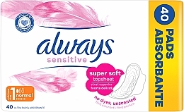 Sanitary Napkins, 40 pcs - Always Ultra Sensitive Normal Quattro — photo N4