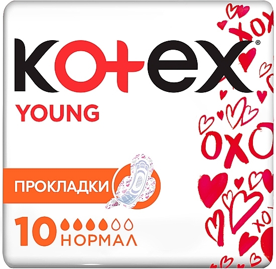 Sanitary Pads, 10 pcs. - Kotex Young Ultra Normal — photo N1