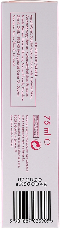 Toothpaste "Reduction of Hypersensitivity" - Ziaja Mintperfect Sensitiv — photo N3