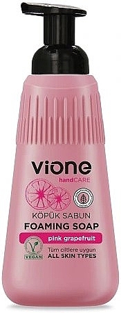 Pink Grapefruit Foam Soap - Vione — photo N1