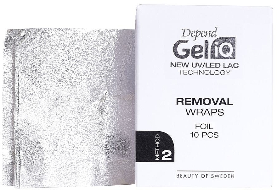 Gel Polish Remover Foil - Depend Gel iQ Removal Wraps Folie Method 2 — photo N1