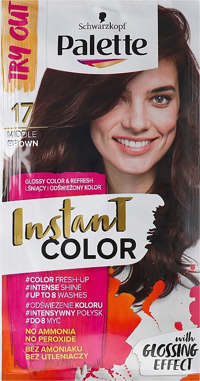 Ammonia-Free Hair Coloring Shampoo - Palette Instant Color — photo N1