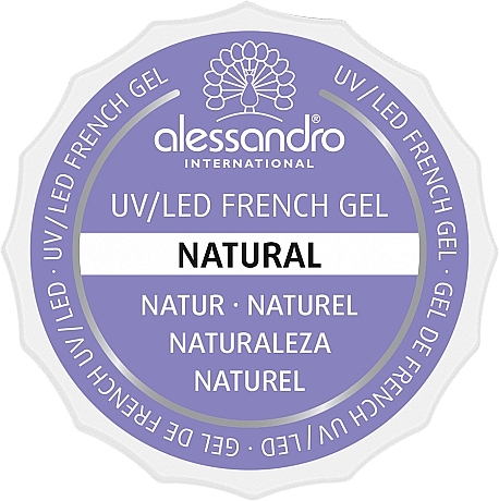 Nail Gel - Alessandro International French Gel Natural White — photo N1