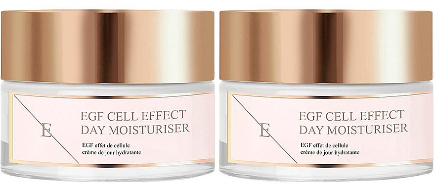 Set - Eclat Skin London EGF Cell Effect Day Moisturiser Set (f/cr/2x50ml) — photo N6