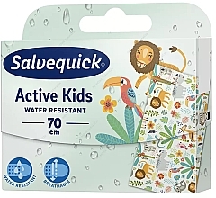 Fragrances, Perfumes, Cosmetics Water-Resistant Patch for Active Kids, 70 cm - Salvequick Active Kids Water Resistant