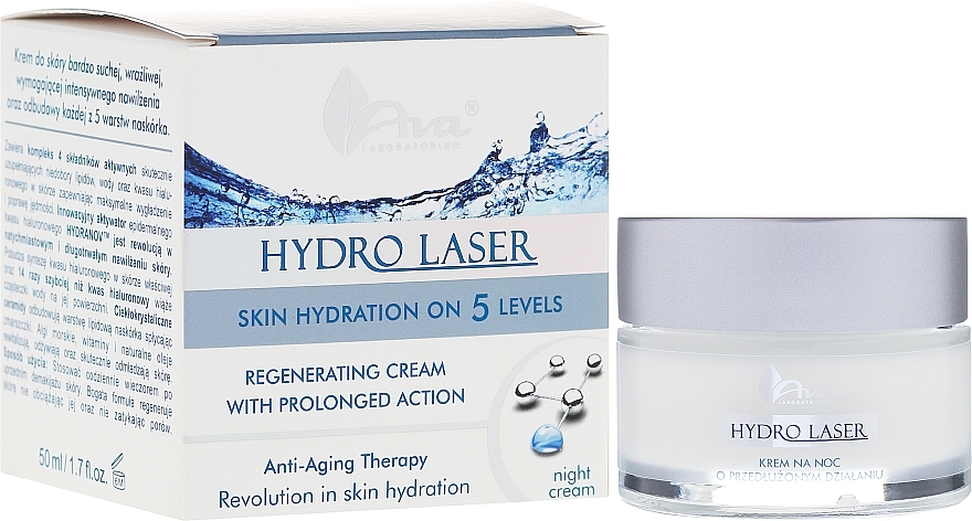 Regenerating Night Cream - Ava Laboratorium Hydro Laser Cream — photo N1