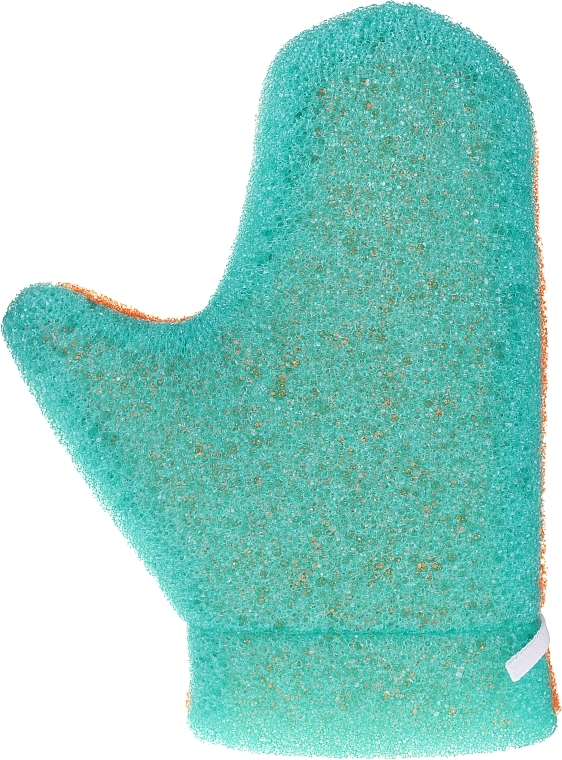 Aqua Massage Mitten, 6021, green-orange - Donegal Aqua Massage Glove — photo N1