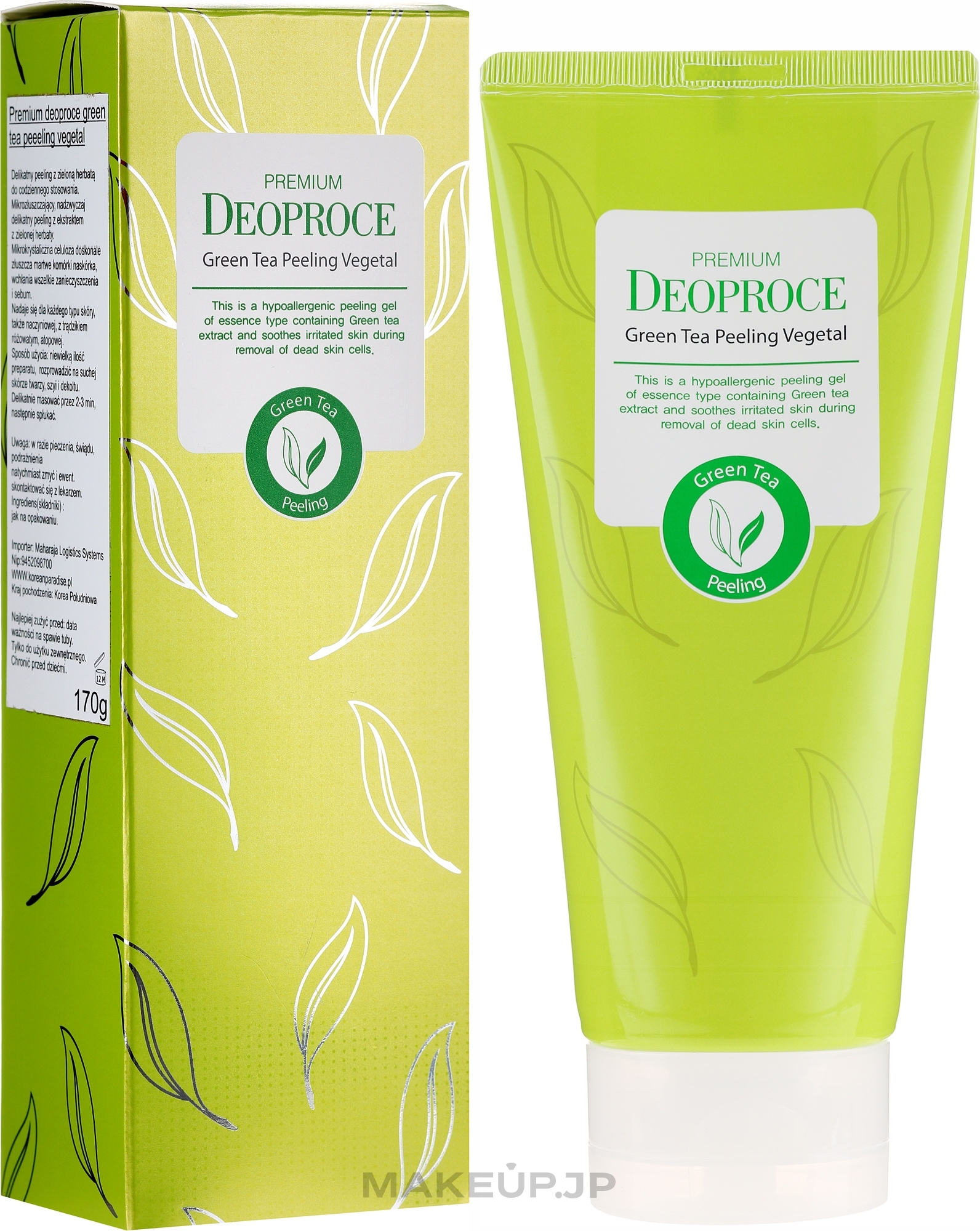 Green Tea Peeling Gel - Deoproce Premium Green Tea Peeling Vegetal — photo 170 g