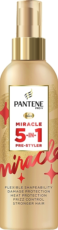 5in1 Pre-Styling Hair Spray - Pantene Pro-V Miracle 5 in 1 Pre-Styling & Heat Protector Spray — photo N1