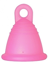 Menstrual Cup with Ring, size M, fuchsia - MeLuna Sport Shorty Menstrual Cup Ring — photo N1