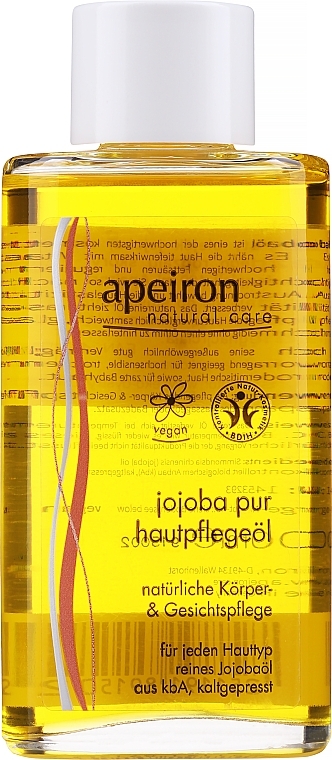 Pure Jojoba Oil - Apeiron Jojoba Oil Pure — photo N1