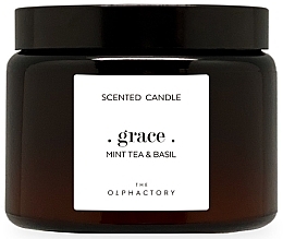 Scented Candle in Jar - Ambientair The Olphactory Mint Tea & Basil Scented Candle — photo N2