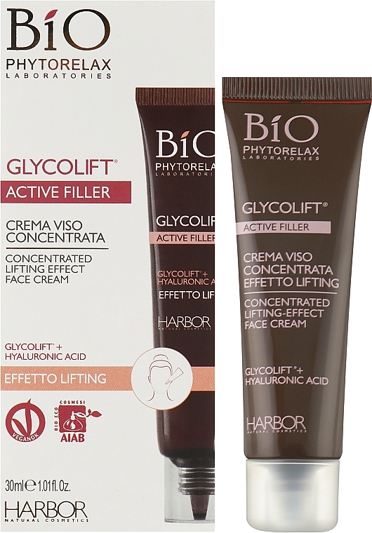 Concentrated Lifting Wrinkle Filler Cream with Glycolift Formula & Hyaluronic Acid - Phytorelax Laboratories Active Filler Glycolift Concentrated Anti-Wrinkles Face Cream — photo N2