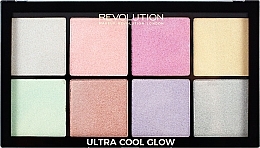 Face Highlighter Palette - Makeup Revolution Ultra Cool Glow — photo N1