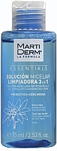 Fragrances, Perfumes, Cosmetics Micellar Solution Cleanser - MartiDerm Essentials Micellar Solution Cleanser 3in1