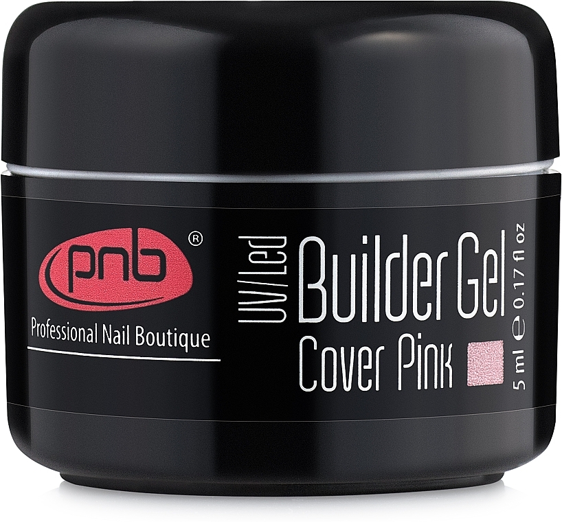 Camouflage Nail Gel, pink - PNB UV/LED Builder Gel Cover Pink (mini size) — photo N1