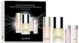 Fragrances, Perfumes, Cosmetics Set - Sensai Cellular Performance Throat And Bust & Total Lip Treatment (cr/100ml + lip/treat/15ml + lot/20ml + emuls/20ml)