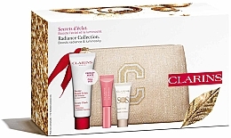 Set - Clarins Radiance Collection (f/balm/50ml + l/gloss/5ml + primer/10ml + pouch) — photo N5