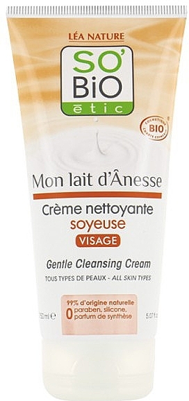 Cleansing Face Cream - So'Bio Etic Gentle Cleansing Cream — photo N1