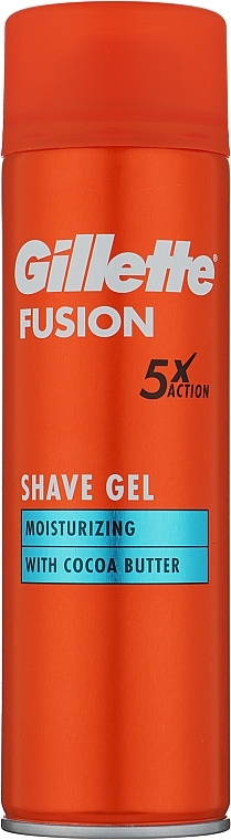 Shaving Gel - Gillette Fusion 5 Moisturizing Shave Gel — photo N1