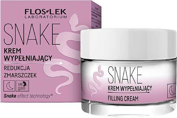 Night Cream-Filler for Mature Skin - FlosLek Snake Filling Cream — photo N1