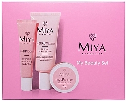 Fragrances, Perfumes, Cosmetics Set - Miya Cosmetics My Beauty Set (lip/scr/10g + lip/balm/15ml + base/30ml)