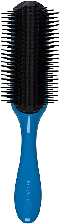 D4 Hair Brush, blue - Denman Original Styling Brush D4 Santorini Blue — photo N1