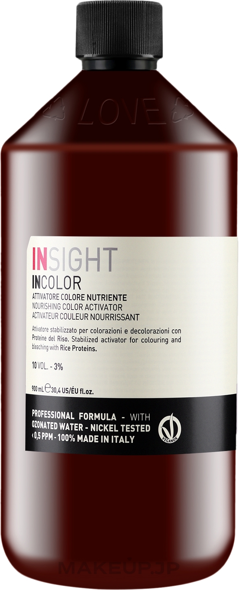 Protein Color Activator 3% - Insight Incolor Nourishing Color Activator Vol 10 — photo 900 ml