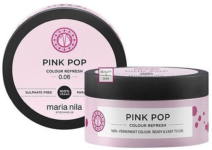 Toning Hair Maska - Maria Nila Colour Refresh Mask Pink Pop — photo N3