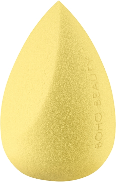 GIFT! Makeup Sponge, angled, yellow - Boho Beauty Bohomallows Regular Cut Lemon — photo N1