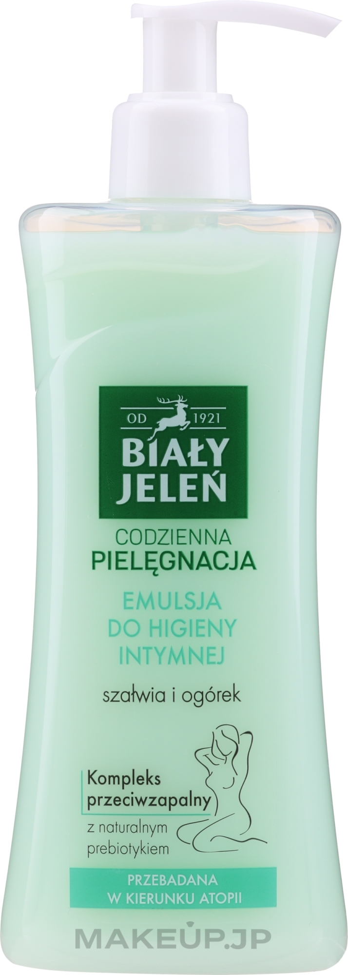 Hypoallergenic Emulsion for Intimate Hygiene with Sage and Cucumber - Bialy Jelen Hypoallergenic Emulsion For Intimate Hygiene — photo 265 ml