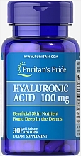 Hyaluronic Acid, 100 mg, capsules - Puritan's Pride Hyaluronic Acid 100mg Capsules — photo N7