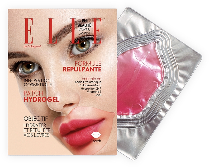 Plumping Hydrogel Lip Patch - Elle By Collagena Pluming Mouth Hydrogel Patches — photo N2