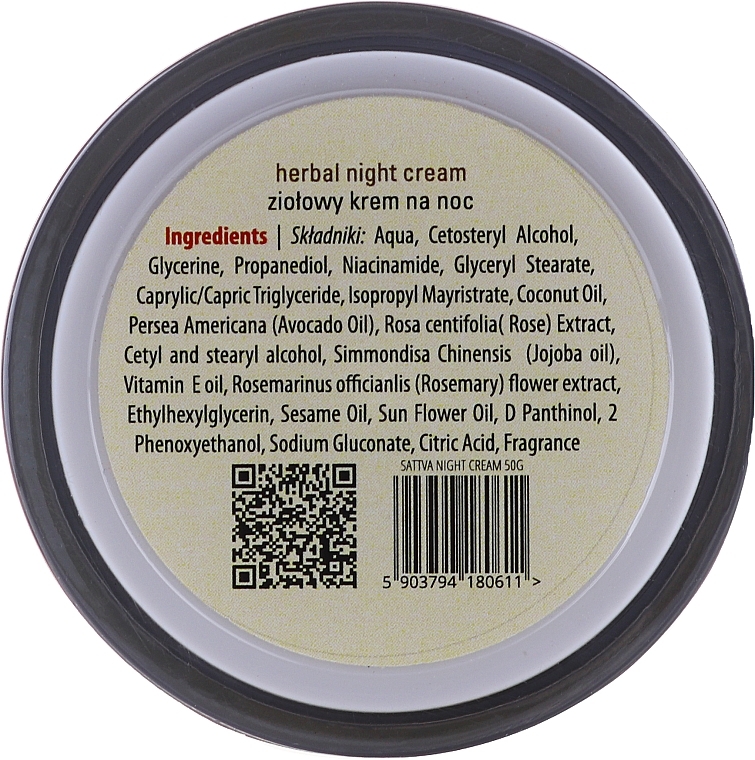 Herbal Night Cream - Sattva Ayurveda Herbal Night Cream — photo N3