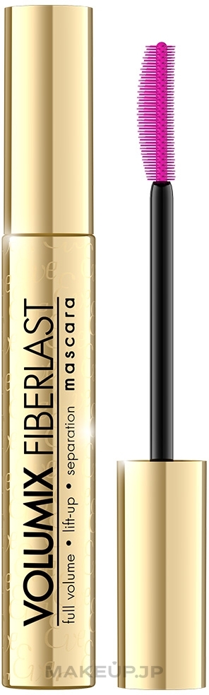 Volumizing Lash Mascara - Eveline Cosmetics Volumix Fiberlast Volume & Lift & Separation Mascara — photo Black