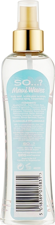 Body Spray - So…? Maui Waves Body Mist — photo N3